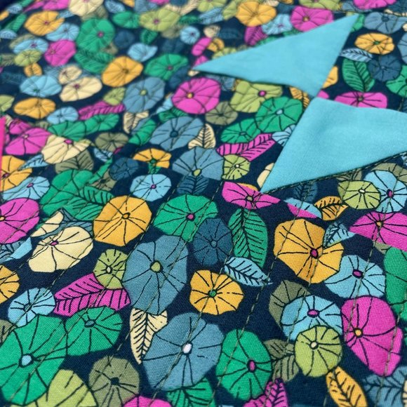 GAP Womens L Denim Jacket with Handmade Patchwork Panel - Picture 4 of 10